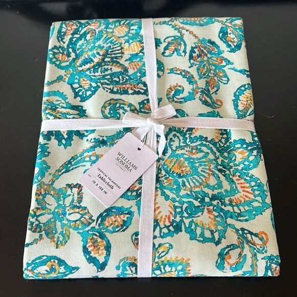 Williams Sonoma Tropical Palampore Tablecloth - Picture 1 of 7
